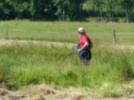 Mahd von eingelagerten Nasswiesenbereichen in einer Bergwiese